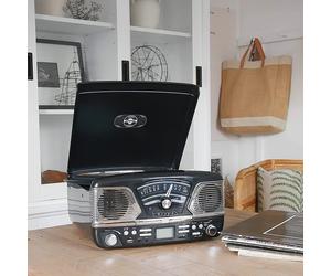 Steepletone Roxy 4 Record Player - Black
