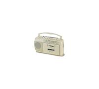 Steepletone SCR209 Portable 2-Band Radio With Cassette Player/Recorder (cream)