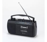 Steepletone Mono Radio/Cassette Player and Recorder - Black