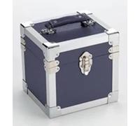 Steepletone SRB07GL CD and 7-Inch Vinyl Singles Retro Style Storage Carry Case (Blue)