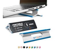 Steepy Portable Laptop Stand for Desk - Adjustable Height, & Portable Laptop Holder - Ergonomic Computer Stand for Cooling & Comfort - Slip-Proof, Sturdy Design - Universal Fit for 13-17 Inch Devices