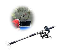 Steerable Drill Propeller Motor with Clamp/Bracket, Lightweight Outboard Motor with Handle, Handheld Canoe Paddleboard Kayak Trolling Motor(With Clamp,L-125cm(49 1/4"))