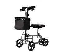 Steerable Knee Walker Scooter Foldable, Leg Injury Scooter for Broken Knee & Ankle - Lightweight Foldable Knee Walker for Adults - Wheeled Mobility Caddy,
