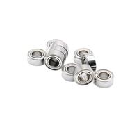 Steering Bearing 10Pcs Silent Small Bearing MR105ZZ ABEC-9 Ball Bearing 5X10X4 Mm Bearing Micro-bearing Motorbike Bearing Accessories