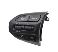 Steering Control Buttons Compatible With Kia For K2 For RIO 2017 2018 2019 2020 2021 Car Multi Function Steering Wheel Audio Volume Music Buttons(A)