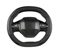 Steering Cover Wheel For Peugeot For 3008 For 4008 For 5008 Car Steering Wheel Cover Carbon Fibre + PU Leather Auto Accessories Interior Steering Wheel Cover (Color : Black)