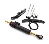 steering damper Compatible With For FZ1N 2006-2015 2007 2008 Fiber Carbon Steering Damper Stabilizer Linear Mounting Support Bracket Kit