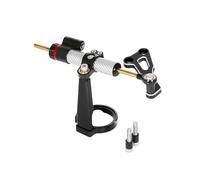 Steering Damper Motorcycle CNC Steering Damper Stabilizer & Mounting Bracket Grip Fit For Honda MONKEY 125 2018-2024(Black)