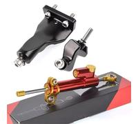 Steering Damper Motorcycle Front End Steering Damper Base Stabilizer Steering Shock Mounting Bracket Support Kit Fit For Yamaha R25 R3 2021-2024(NO.14)