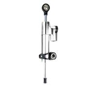 Steering Damper Motorcycle Universal Retrofits Adjustable Stabilizer Aluminum Motocross Steering Damper Accessories Motorcycle Damper Steering Stabilizer Damper(Silver)