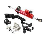 Steering Damper Stabiliser Stabilizer Motorcycle Steering Damper Stabilizer For Ducati Monster 696 796 795 2008- Mount Mounting Bracket Support Kit Control Dampers(Color 13)