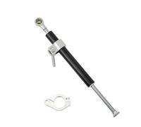 Steering Damper Stabilizer 330mm Motorcycle Steering Damper Universal Adjustable Direction Stabilizer CNC Aluminum Alloy Motocross Steering Stabilizer(Black)