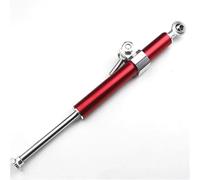 Steering Damper Stabilizer 4 Colors Universal 330MM Shock Absorber Direction Damper Motorcycle Stabilizer Steering Damper Aluminum Alloy Steering Stabilizer(Red)