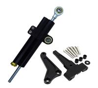 Steering Damper Stabilizer Fit For Street Triple 1200 RS 765S 765R 765RS Motorcycle Modified Steering Damper Stabilizer Mounting Bracket(Black double tube)