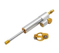 Steering Dampers Stabilizer For Suzuki For GSXR 600/750/1000 GSX1300R Motorcycle Steering Stabilizer Adjustable Linear Stabilizer(Silver)