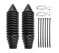 Steering Gaiter Kit - Silicone Dust Cover 22.3 cm, Power Steering Bellows Protection, Tie Rod End Bellows Set for Car | For Auto Rack Sprocket Gaskets