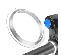 Steering Head Spacers Set - 10 Pieces, Heights 2/3/5/10/15 mm, Aluminium 6061, Anodized Black, Angled Edges for Cable Pull, Anti , 1 1/8 Inch Standard | For Mountain Bike, Downhill, End