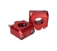 Steering Head Stem Clamp Set Doppler 22mm to 28.6mm, Red