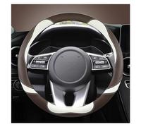 Steering Hood 38CM 15" Leather Car Steering Wheel Protective Cover For Kia For Sportage For Sid For Rio 3 For Soul Wheel Cover(Coffee)