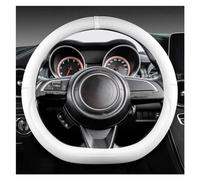 Steering Hood 38CM D Shape Car Steering Wheels Cover For Suzuki For Alivio For Ciaz For Baleno For Celerio For Jimny For SX4 Wheel Cover(WHITE)
