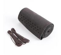 Steering Hood 38cm DIY Suede Leather Car Steering Wheel Cover Universal Braid Cover For Steering Wheel Sweat-absorbent Non-slip For KiA Wheel Cover(Coffee)