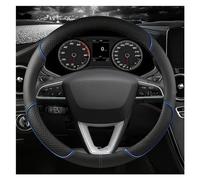 Steering Hood 38cm O Shape D Shape Car Steering Wheel Cover Microfiber Leather For Toledo For Mii For Leon For Arosa For Exeo ST Wheel Cover(4 O Shape)