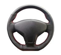 Steering Hood Artificial Leather DIY Car Steering Wheel Cover For Citroen For Elysee For C-Elysee 2014 For Peugeot 301 2013-2016 Wheel Cover(Yellow Thread)