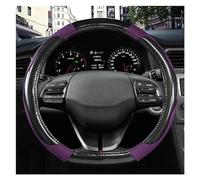 Steering Hood Car Steering Wheel Cover Leather D Shape 38CM For Hyundai For Hyundai For Santa For Cruz For Santa Fe 2022 Wheel Cover(Purple)