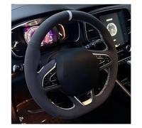 Steering Hood Car Steering Wheel Cover Suede 38CM For Megane 4 For Grand For Scenic For Kadjar Car Interior Accessories Wheel Cover(Yellow Thread)