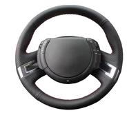 Steering Hood DIY Black Comfortable And Soft Microfiber Leather Car Steering Wheel Cover For Citroen C4 For Picasso 2007-2013 Wheel Cover(Light Blue Thread)