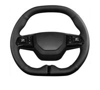 Steering Hood DIY Car Steering Wheel Cover Anti Slip Breathable Microfiber Leather For MG For Mulan 2022-2023 Car Accessories Wheel Cover(Black thread)