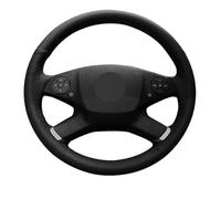 Steering Hood DIY Micro Fiber Leather Car Steering Wheel Cover For Mercedes For Benz E-Class W212 E 200 260 300 2009-2013 Wheel Cover(Orange Thread)