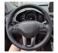 Steering Hood DIY Microfiber Leather Car Accessories Steering Wheel Cover For Kia For Ceed 2009-2012 For Sportage 3 2010-2017 Wheel Cover(Perforated)