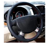 Steering Hood DIY Microfiber Leather Car Steering Wheel Cover Car Interior Accessories For Chevy For Lova 2006-2009 2010 Wheel Cover(White Thread)