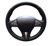 Steering Hood DIY Microfiber Leather Car Steering Wheel Cover Car Interior Accessories For Infiniti QX50 2015 Q50 2014 2015 Wheel Cover(Blue Thread)