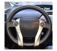 Steering Hood DIY Microfiber Leather Car Steering Wheel Cover For Toyota For Prius 30(XW30) 2009-2015 For Prius C 2012-2017 Wheel Cover(Blue Thread)
