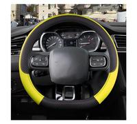 Steering Hood For Citroen For Berlingo For E-Berlingo For Berlingo XL Car Steering Wheel Cover D Shape PU Leather Auto Accessories Wheel Cover(Yellow)