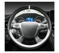 Steering Hood For Kuga For Escape 2013-2016 Microfiber Leather Car Steering Wheel Cover Auto Interior Accessories Wheel Cover(WHITE)