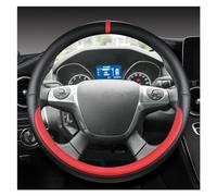Steering Hood For Kuga For Escape 2013-2016 Microfiber Leather Car Steering Wheel Cover Auto Interior Accessories Wheel Cover(Red)