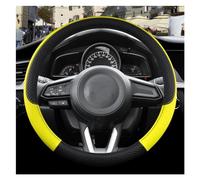 Steering Hood For Mazda 2 For Mazda 2 DY DE/DH DJ/DL Car Steering Wheel Cover PU Leather Non-slip Auto Interior Accessories Wheel Cover(Yellow)