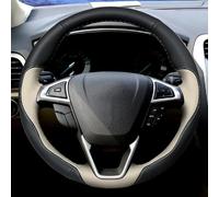 Steering Hood Genuine Leather Car Accessories Anti-Slip Car Steering Wheel Cover For For Mondeo 2013 For Edge 2014 2019 Wheel Cover(C)