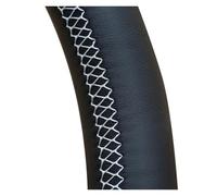 Steering Hood Genuine Leather Car Steering Wheel Cover Car Interior Accessories For VW For Polo For GTI For Scirocco 2015 2016 Wheel Cover(WHITE)
