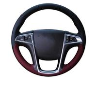 Steering Hood Genuine Leather DIY Car Steering Wheel Cover For Buick For Lacrosse 2010-2013 For Regal 2011 2012 2013 Car Interior Wheel Cover(White Thread)