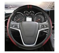 Steering Hood Leather 38CM Car Steering Wheel Cover For Opel For Mokka 2013-2016 For Insignia 2009-2013 Auto Accessories Wheel Cover(WINE RED)
