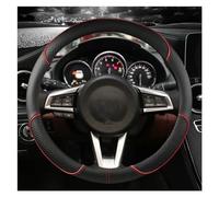 Steering Hood Microfiber Leather Car Steering Wheel Cover 38cm For Mazda MX5 MX-5 2016 2017 2018 2019 2020 2021 Auto Accessories Wheel Cover(Red)
