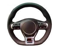 Steering Hood Microfiber Leather Car Steering Wheel Cover For Kia For Optima K5 GT GT-Line Sedan 2020-2022 Car Interior Accessories Wheel Cover(Yellow Thread)