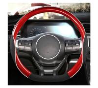 Steering Hood O Shape D Shape 38CM Car Steering Wheel Cover For Kia For Rio 2 3 4 For X-Line K2 K3 K4 K5 KX1 KX3 KX5 Wheel Cover(RED D SHAPE)