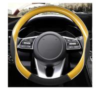 Steering Hood O Shape D Shape 38CM Car Steering Wheel Cover For Kia For Sorento For Sportage For Seltos For Stonic K2 K3 K4 K5 K9 Wheel Cover(Gold O Shape)
