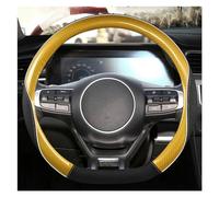 Steering Hood O Shape D Shape 38CM Car Steering Wheel Cover For Kia For Sorento For Sportage For Seltos For Stonic K2 K3 K4 K5 K9 Wheel Cover(Gold D Shape)