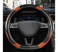 Steering Hood O Shape D Shape 38CM Car Steering Wheel Cover For Skoda For Octavia A5 A7 For Rapid For Spaceback For Fabia Wheel Cover(5 D Shape)